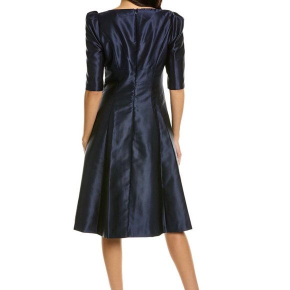 Kay Unger Neva Cocktail Dress - NWT - Size 4 - Navy Blue - Picture 2 of 6